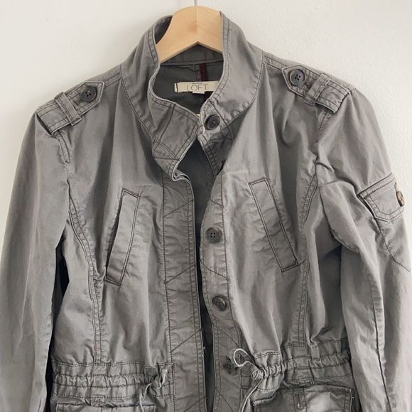 LOFT Olive Green Classic Utility Anorak Jacket - Picture 4 of 11